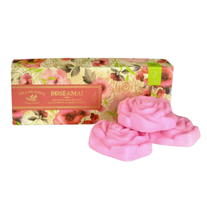 butterfly and flowers bar soap