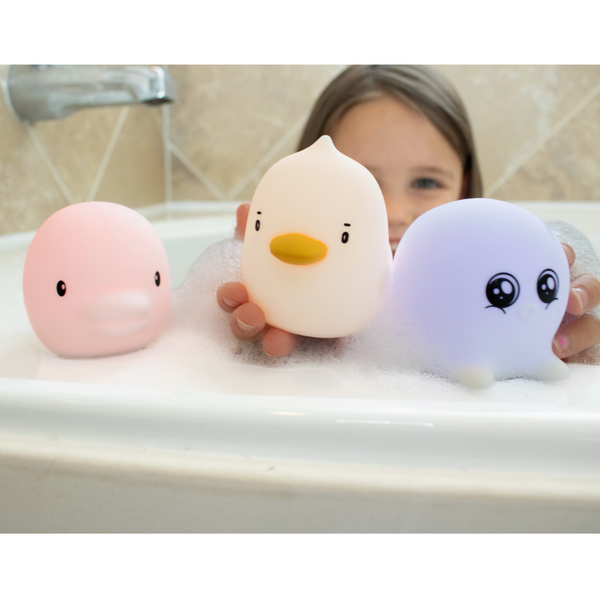 color changing glowing bath toys