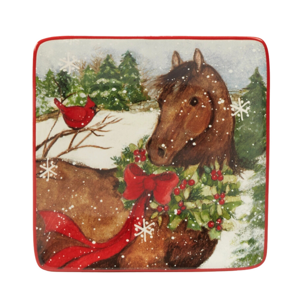 Holiday Horses Plates
