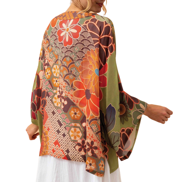 Kaleidoscope Floral Kimono Jacket