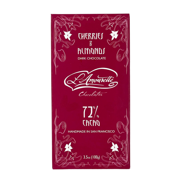 Vegan 72% Dark Chocolate with Cherries & Salted Almonds