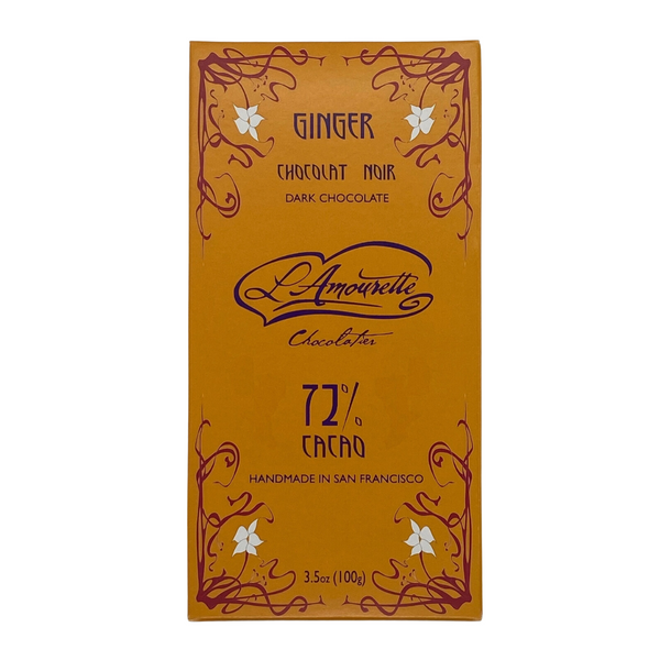 Vegan 72% Dark Chocolate with Ginger