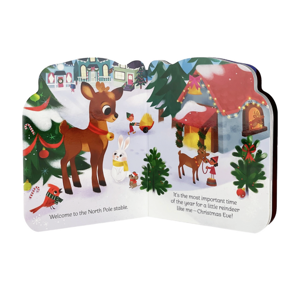 A Little Reindeer Shaped Christmas Board Book