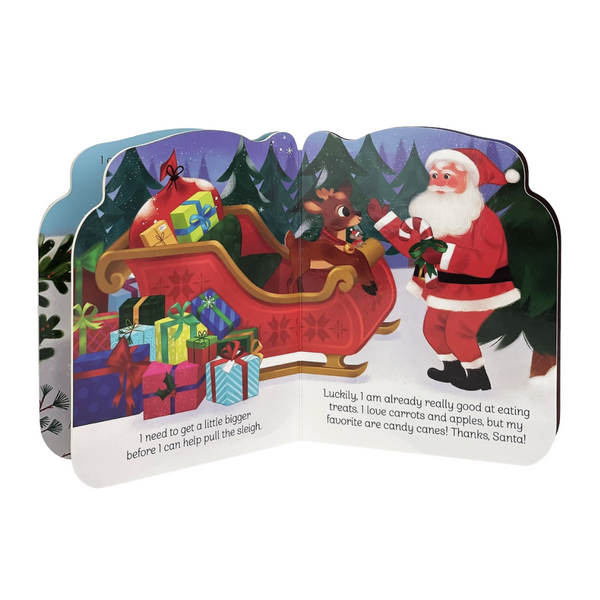 A Little Reindeer Shaped Christmas Board Book