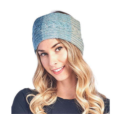 Turquoise Ombre Alpaca Headband