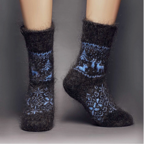 Alpine Night Wool Socks