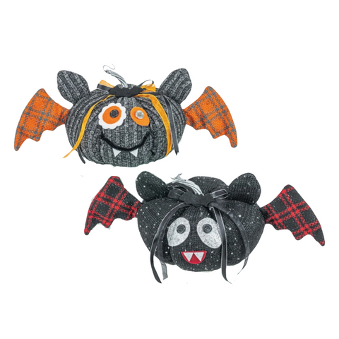 Batty Fabric Pumpkins