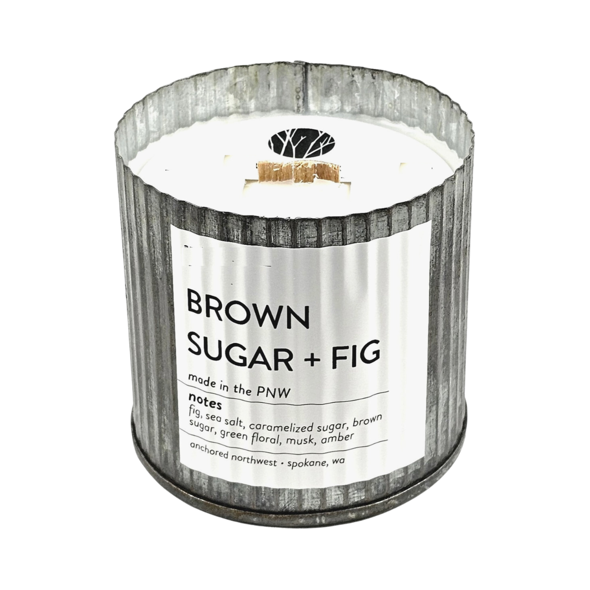Brown Sugar + Fig Wood Wick Farmhouse Soy Candle
