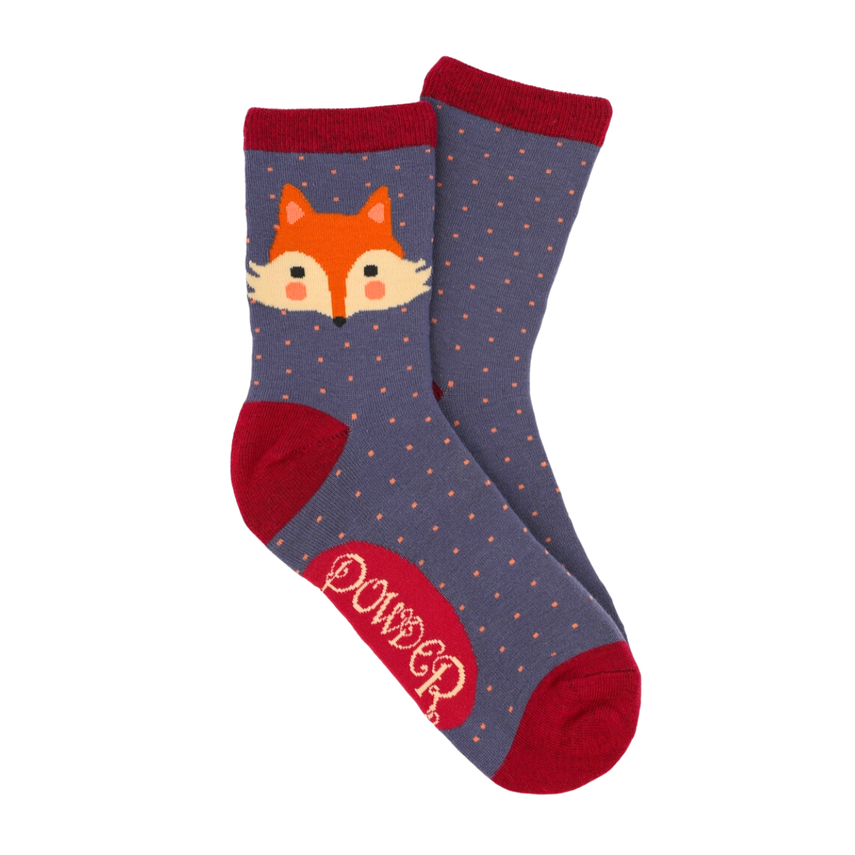 Fox Blue Ankle Socks