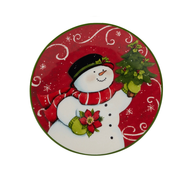 Christmas Snowman Plates