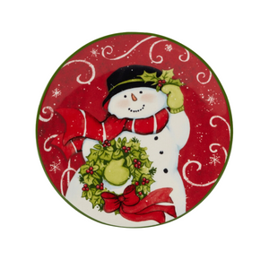 Christmas Snowman Plates