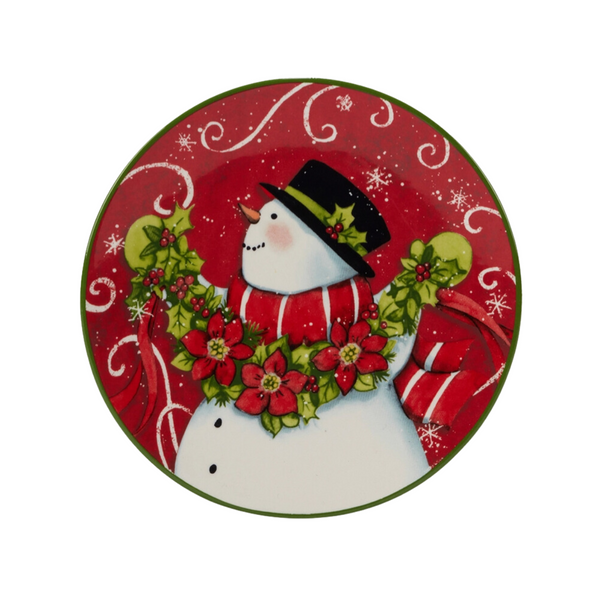 Christmas Snowman Plates