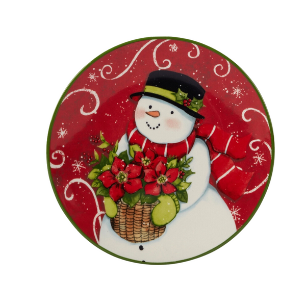 Christmas Snowman Plates