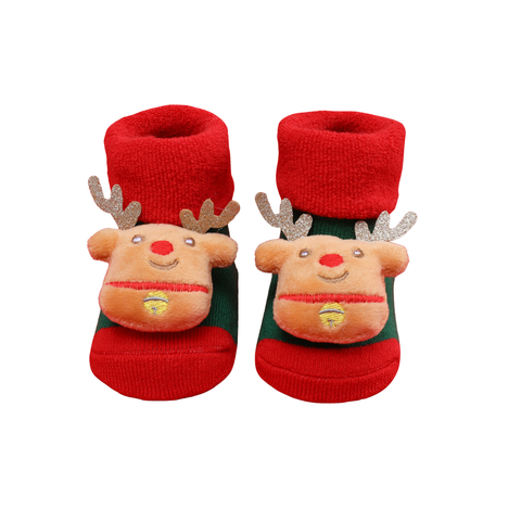 Christmas Reindeer Non-Slip Baby Socks
