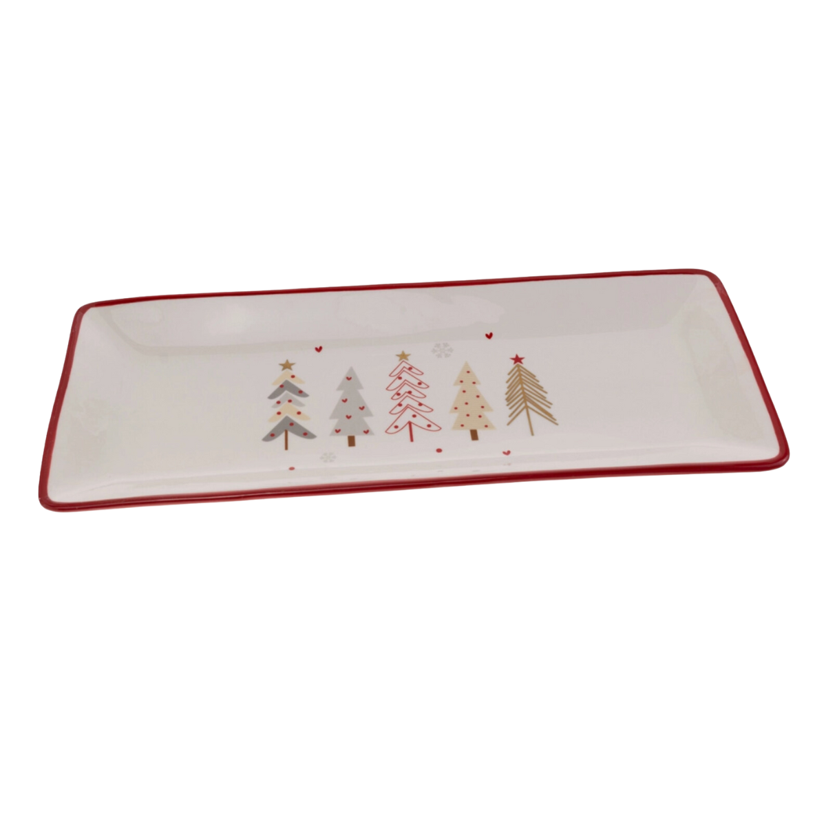 Christmas Trees Rectangle Plate