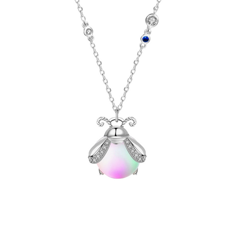 Firefly Pendant Sterling Silver Necklace