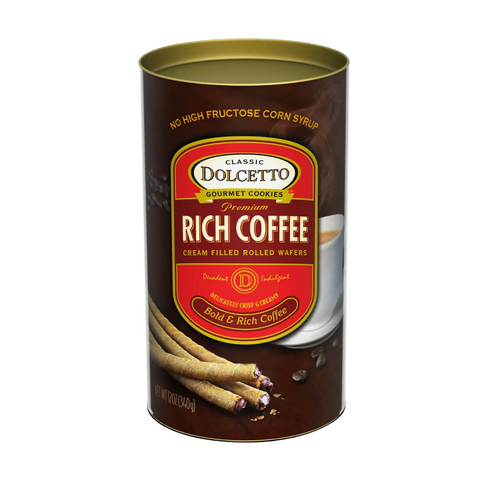 Coffee Chocolate Wafer Rolls