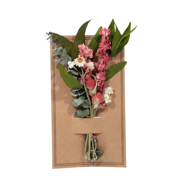 Eucalyptus & Pink Larkspur Mini Flower Bouquet