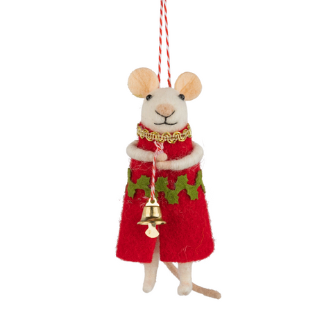 Dressy Felt Mouse Ornament