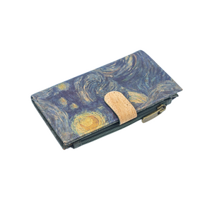 Blue Starry Night Cork Wallet