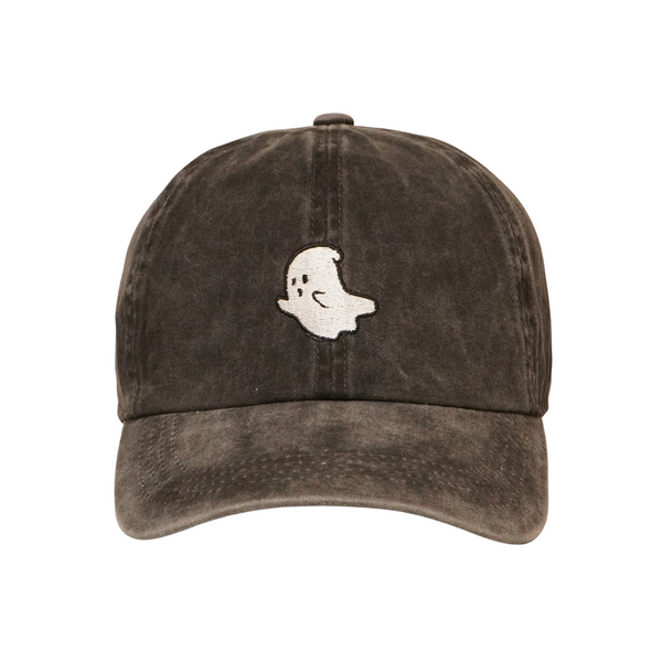 Ghost Embroidered Cotton Baseball Hats