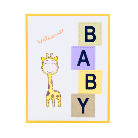 Giraffe Baby Card