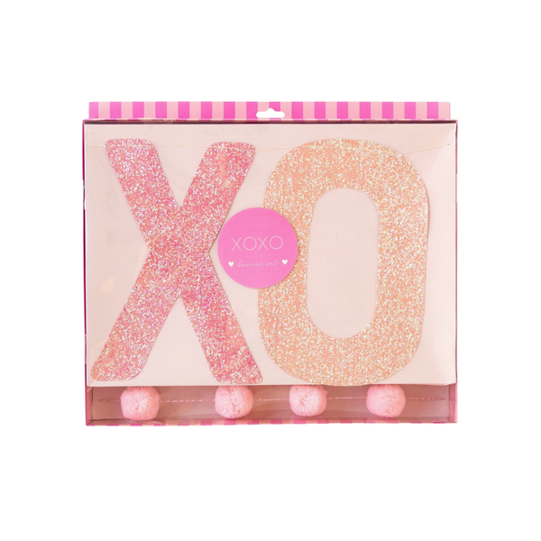 Glitter Xoxo Banner Set