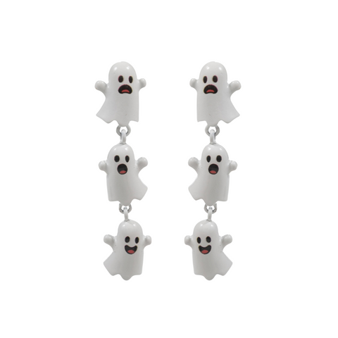 Halloween 3 Ghosts Dangling Earrings