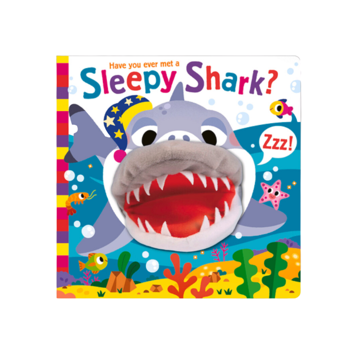 Have You Ever Met a Sleepy Shark? children hand puppet board book