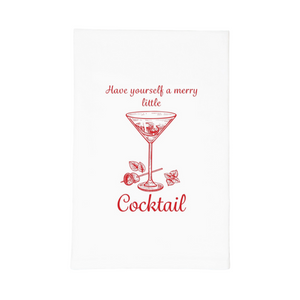 Have Yourself A Merry Little Cocktail Christmas Tea Towel