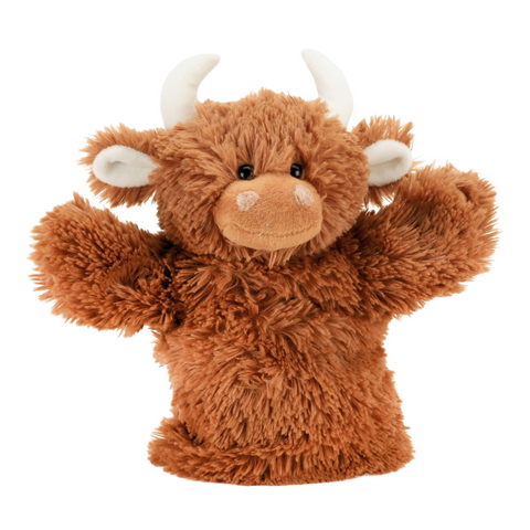 Highland Cow Soft Hand Puppet