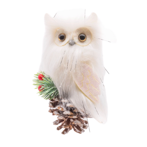 Fuzzy Owl Ornament