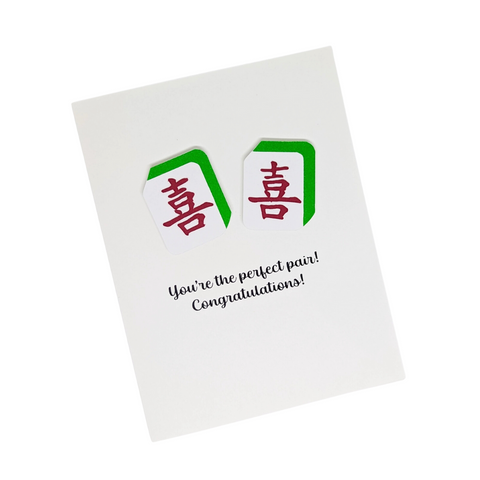 Mahjong Wedding Card