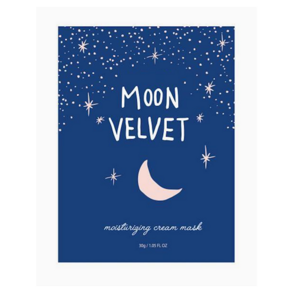 Moon Velvet Night Moisturizing Cream Facial Sheet Mask
