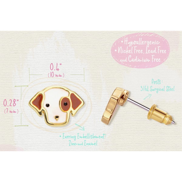 Puppy Stud Earrings