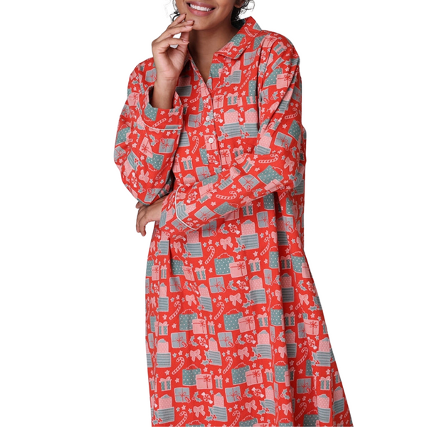 Presents Flannel Lounge Gown
