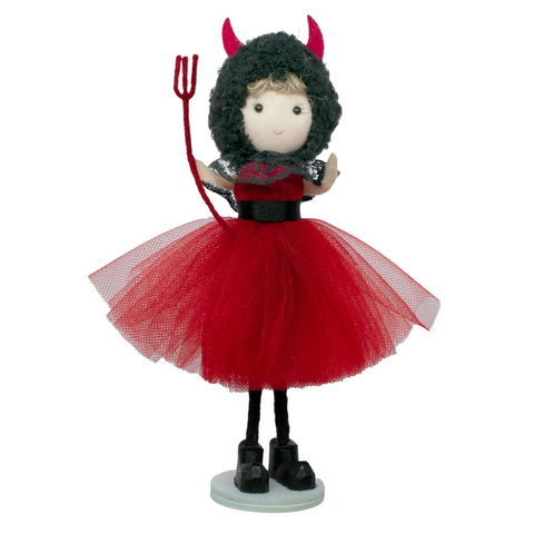 Red Devil Angel Ornament