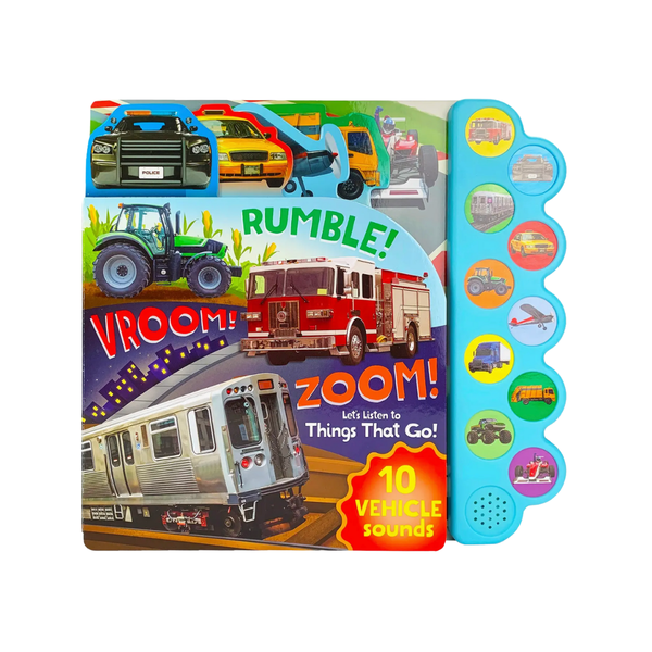 Rumble! Vroom! Zoom! 10-Button Interactive Sound Book