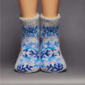Snowflake Wool Socks