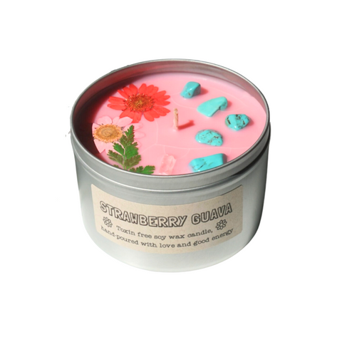 Strawberry Guava Flower Soy Candle