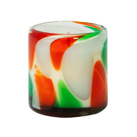 modern design glass soy candle