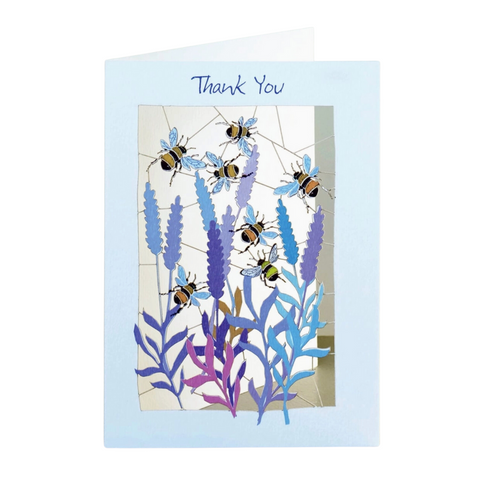 Thank You Bumble Bee Laser Cut Card