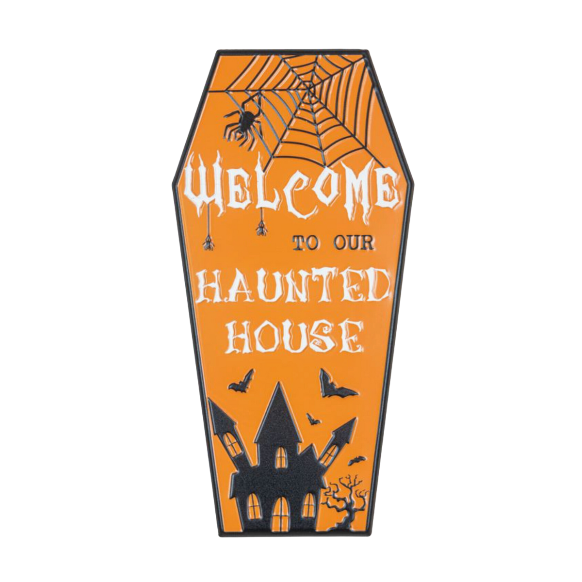 Orange Halloween Coffin Signs - In Store Pick Up Only