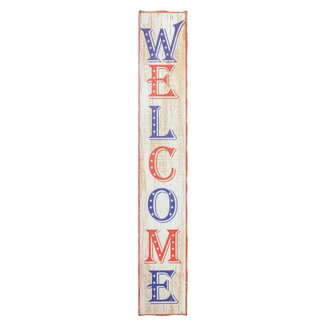 Americana Welcome Porch Sign