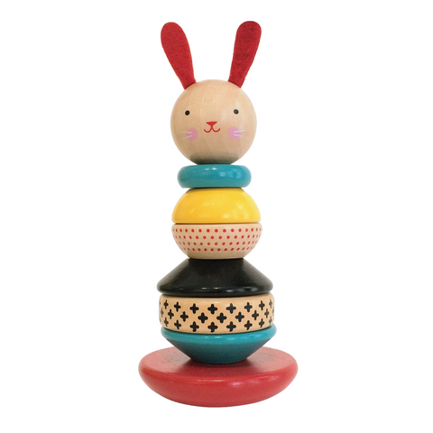award winning Bunny Stacking Wooden Toy