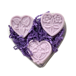 Lavender Heart Soaps Set