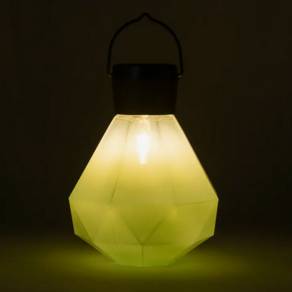 Solar Jade Glass Gem Light