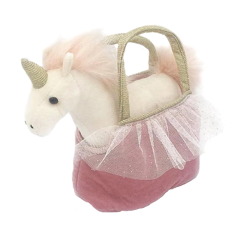 Mon Ami Pretty Unicorn Plush Toy in Purse Ophelia