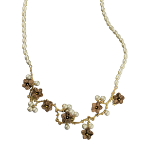 Michael Michaud Ume Pearl Necklace 16" adjustable