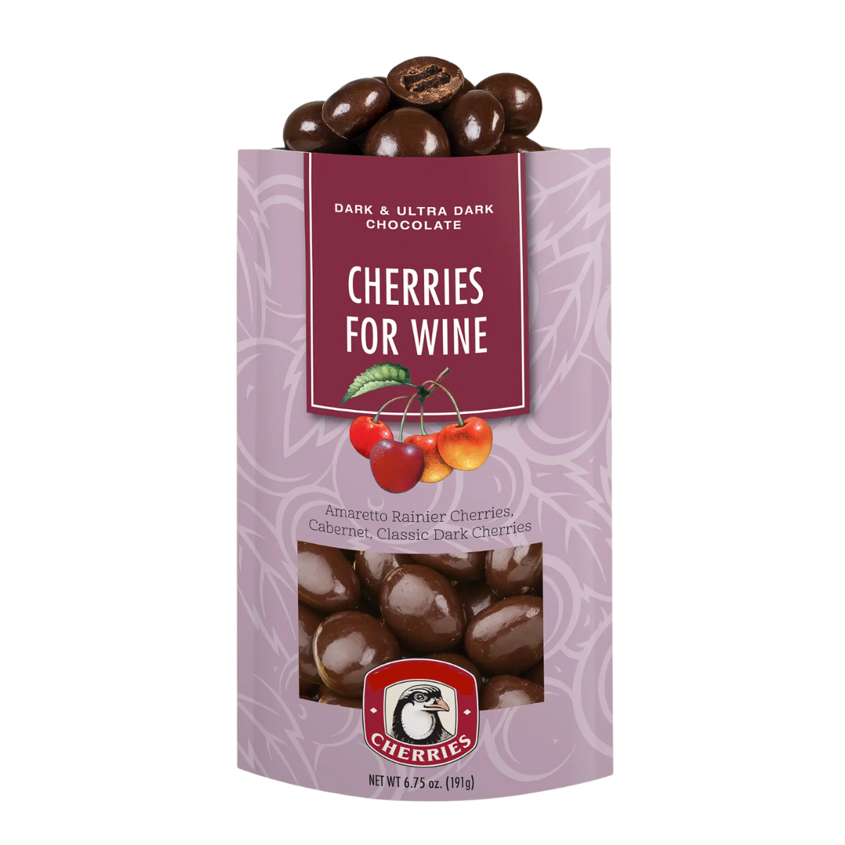 ultra dark chocolate cherries